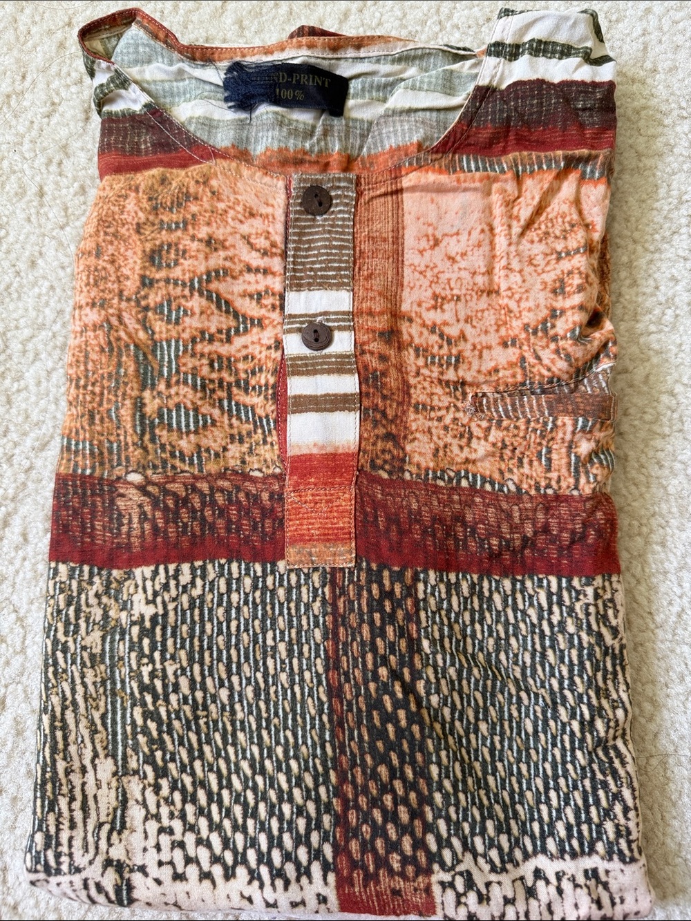 Boho Patchwork Print in Men